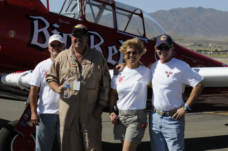 T-6 Pilot Joey "Gordo" Sanders & Crew of Race #5 Big Red