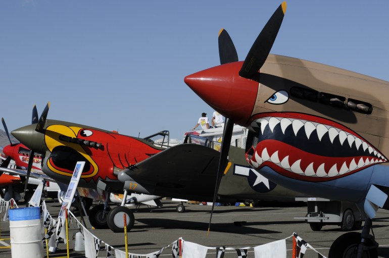 P-40E Race #18 Sneak Attack & P-40N Race #17 Parrothead