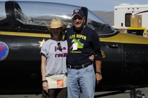 Elaine "Pip" Conklin, Owner Viper & Pip Squeak w /Pilot Curt Brown  